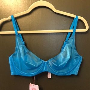 Sheer Blue Underwire Bra